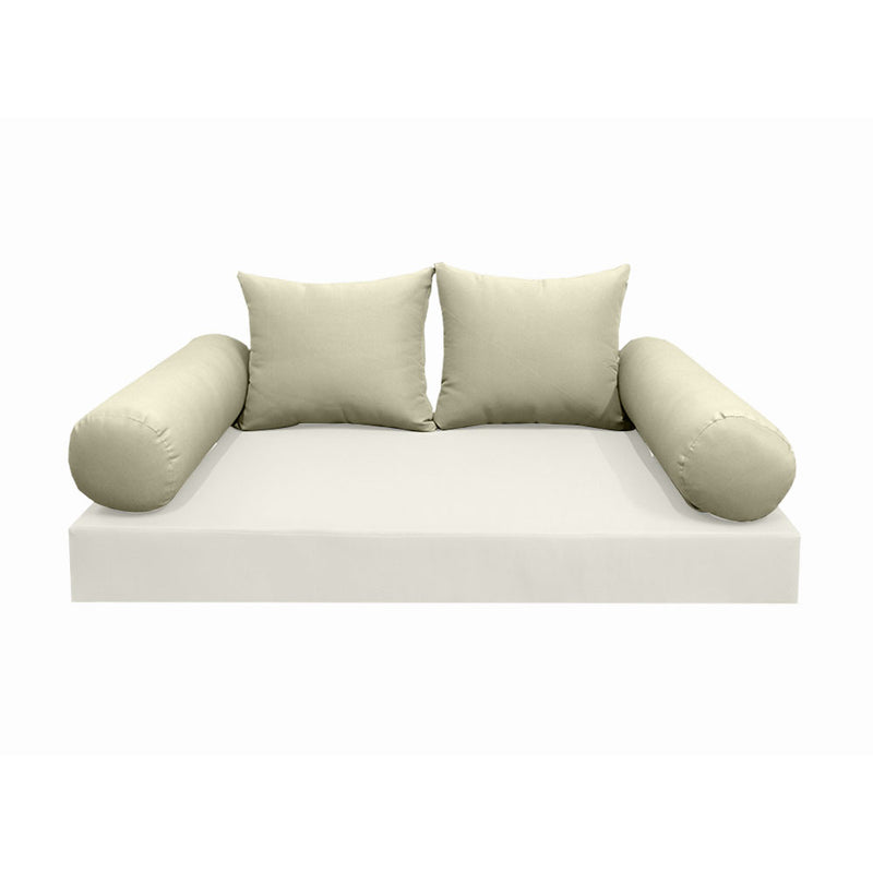 Model-4 FULL SIZE Bolster & Back Pillow Cushion Outdoor SLIP COVER ONLY