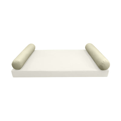 Model-5 QUEEN SIZE Bolster & Back Pillow Cushion Outdoor SLIP COVER ONLY