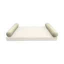 Model-5 TWIN SIZE Bolster & Back Pillow Cushion Outdoor SLIP COVER ONLY