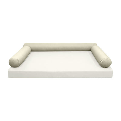 Model-6 TWIN SIZE Bolster & Back Pillow Cushion Outdoor SLIP COVER ONLY