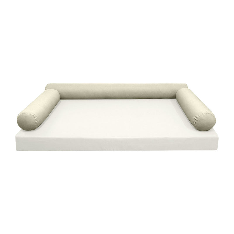 Model-6 TWIN SIZE Bolster & Back Pillow Cushion Outdoor SLIP COVER ONLY