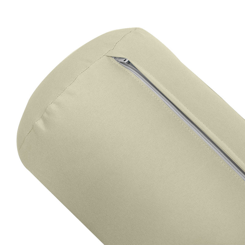 Model-6 TWIN SIZE Bolster & Back Pillow Cushion Outdoor SLIP COVER ONLY