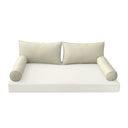 Model-2 CRIB SIZE Bolster & Back Pillow Cushion Outdoor SLIP COVER ONLY