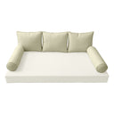 Model-3 FULL SIZE Bolster & Back Pillow Cushion Outdoor SLIP COVER ONLY