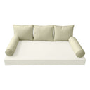 Model-3 QUEEN SIZE Bolster & Back Pillow Cushion Outdoor SLIP COVER ONLY