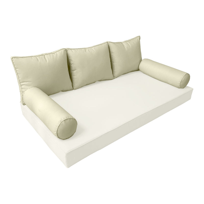 Model-3 TWIN SIZE Bolster & Back Pillow Cushion Outdoor SLIP COVER ONLY