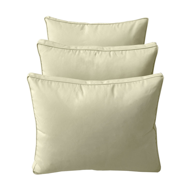 Model-3 TWIN SIZE Bolster & Back Pillow Cushion Outdoor SLIP COVER ONLY