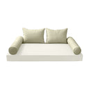 Model-4 CRIB SIZE Bolster & Back Pillow Cushion Outdoor SLIP COVER ONLY