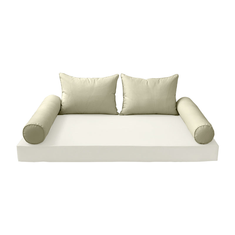 Model-4 FULL SIZE Bolster & Back Pillow Cushion Outdoor SLIP COVER ONLY