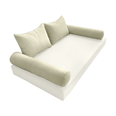 Model-4 FULL SIZE Bolster & Back Pillow Cushion Outdoor SLIP COVER ONLY