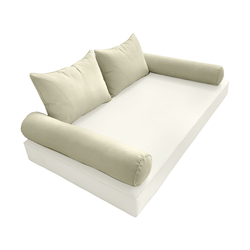 Model-4 FULL SIZE Bolster & Back Pillow Cushion Outdoor SLIP COVER ONLY