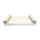 Model-5 CRIB SIZE Bolster & Back Pillow Cushion Outdoor SLIP COVER ONLY