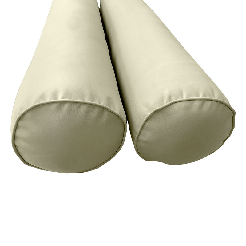 Model-6 TWIN SIZE Bolster & Back Pillow Cushion Outdoor SLIP COVER ONLY