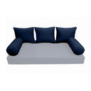 Model-3 QUEEN SIZE Bolster & Back Pillow Cushion Outdoor SLIP COVER ONLY