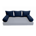 Model-3 FULL SIZE Bolster & Back Pillow Cushion Outdoor SLIP COVER ONLY