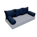 Model-3 QUEEN SIZE Bolster & Back Pillow Cushion Outdoor SLIP COVER ONLY