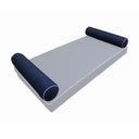 Model-5 TWIN SIZE Bolster & Back Pillow Cushion Outdoor SLIP COVER ONLY