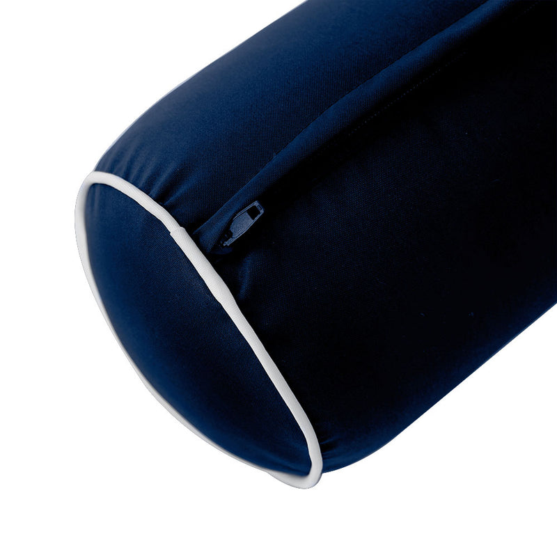 Model-6 TWIN SIZE Bolster & Back Pillow Cushion Outdoor SLIP COVER ONLY