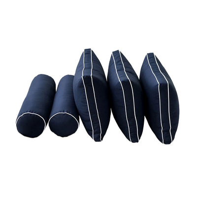 Model-3 TWIN SIZE Bolster & Back Pillow Cushion Outdoor SLIP COVER ONLY