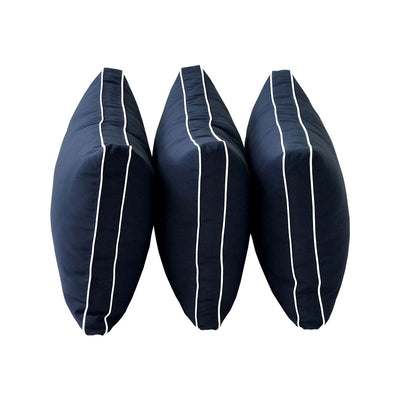 Model-3 TWIN SIZE Bolster & Back Pillow Cushion Outdoor SLIP COVER ONLY