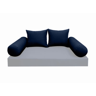 Model-4 FULL SIZE Bolster & Back Pillow Cushion Outdoor SLIP COVER ONLY