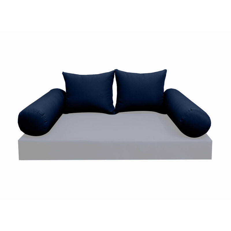 Model-4 FULL SIZE Bolster & Back Pillow Cushion Outdoor SLIP COVER ONLY