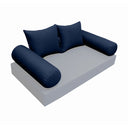 Model-4 CRIB SIZE Bolster & Back Pillow Cushion Outdoor SLIP COVER ONLY