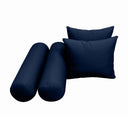 Model-4 TWIN SIZE Bolster & Back Pillow Cushion Outdoor SLIP COVER ONLY