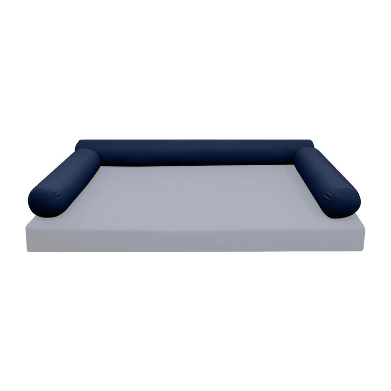 Model-6 TWIN SIZE Bolster & Back Pillow Cushion Outdoor SLIP COVER ONLY