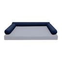 Model-6 TWIN-XL SIZE Bolster & Back Pillow Cushion Outdoor SLIP COVER ONLY