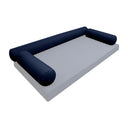 Model-6 QUEEN SIZE Bolster & Back Pillow Cushion Outdoor SLIP COVER ONLY