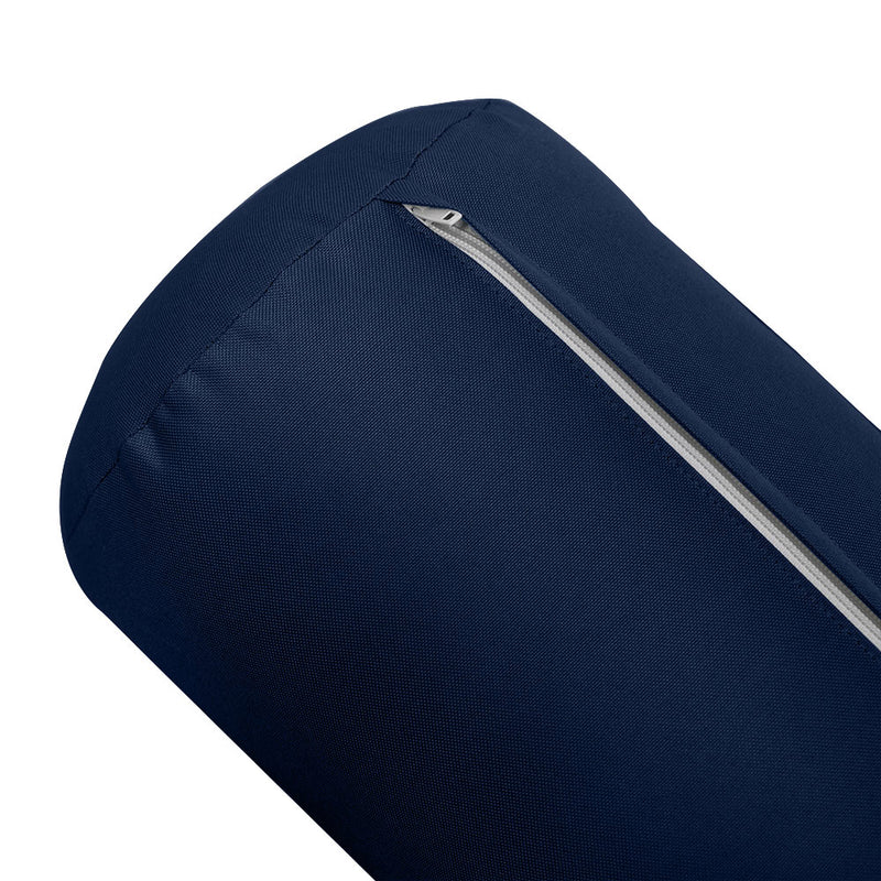 Model-6 TWIN SIZE Bolster & Back Pillow Cushion Outdoor SLIP COVER ONLY