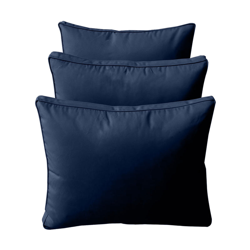 Model-3 TWIN SIZE Bolster & Back Pillow Cushion Outdoor SLIP COVER ONLY