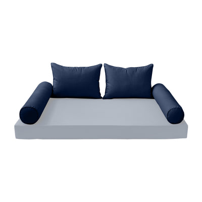 Model-4 FULL SIZE Bolster & Back Pillow Cushion Outdoor SLIP COVER ONLY
