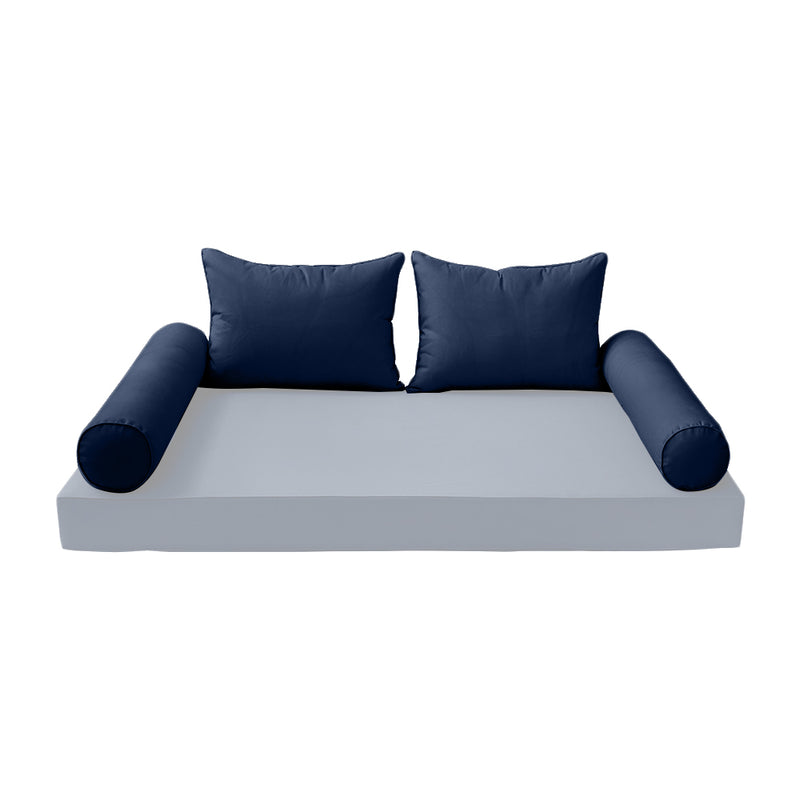 Model-4 FULL SIZE Bolster & Back Pillow Cushion Outdoor SLIP COVER ONLY