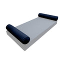 Model-5 TWIN SIZE Bolster & Back Pillow Cushion Outdoor SLIP COVER ONLY