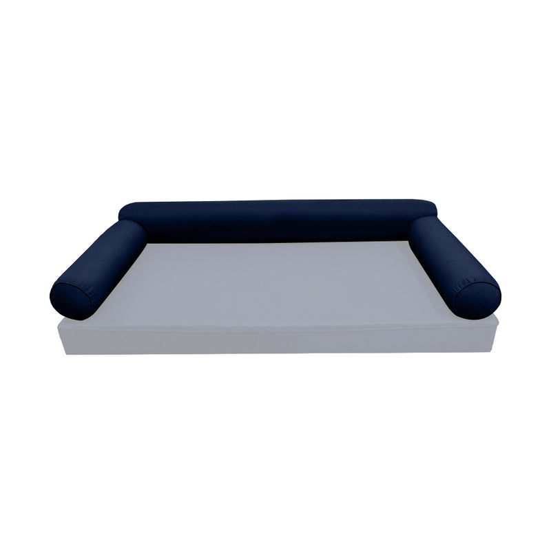 Model-6 TWIN SIZE Bolster & Back Pillow Cushion Outdoor SLIP COVER ONLY