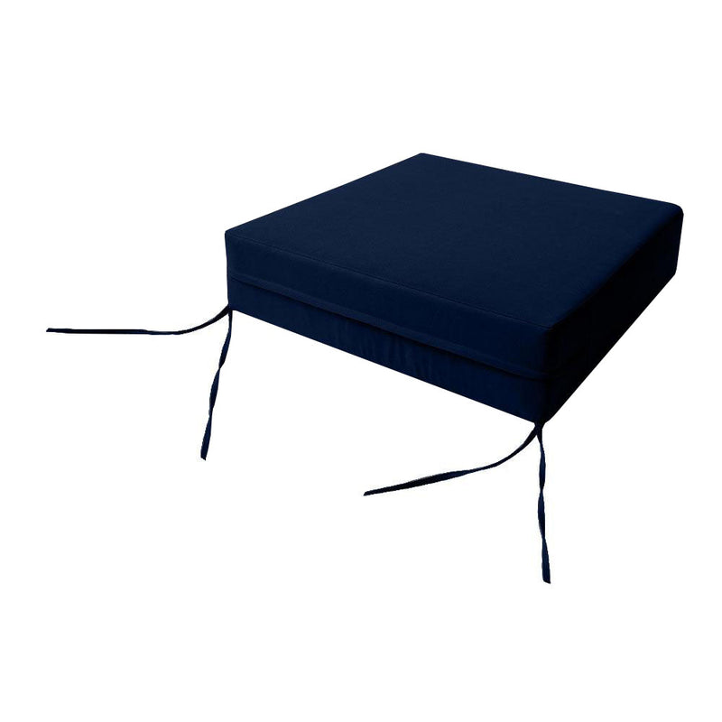Large Size Outdoor Deep Seat Back Rest Bolster Cushion Insert and Slip Cover Set