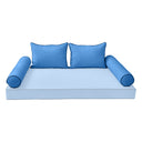 Model-4 TWIN SIZE Bolster & Back Pillow Cushion Outdoor SLIP COVER ONLY