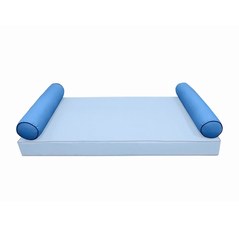 Model-5 TWIN SIZE Bolster & Back Pillow Cushion Outdoor SLIP COVER ONLY