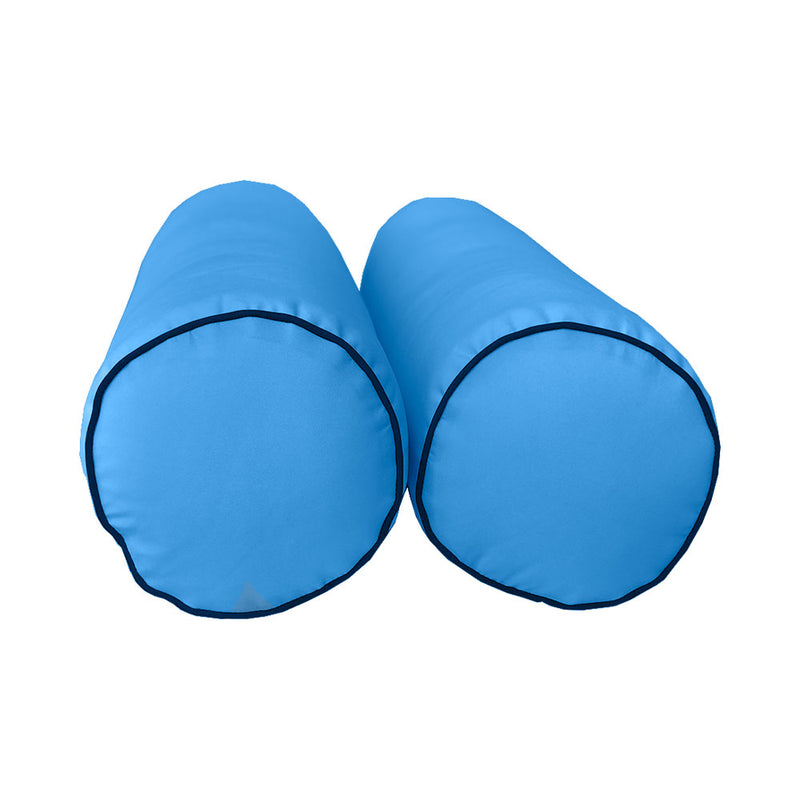 Model-6 TWIN SIZE Bolster & Back Pillow Cushion Outdoor SLIP COVER ONLY