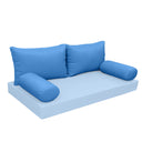 Model-2 CRIB SIZE Bolster & Back Pillow Cushion Outdoor SLIP COVER ONLY