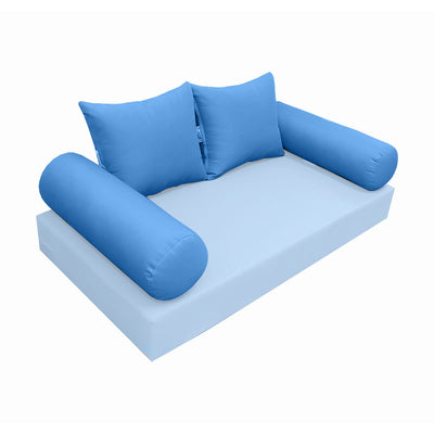 Model-4 FULL SIZE Bolster & Back Pillow Cushion Outdoor SLIP COVER ONLY
