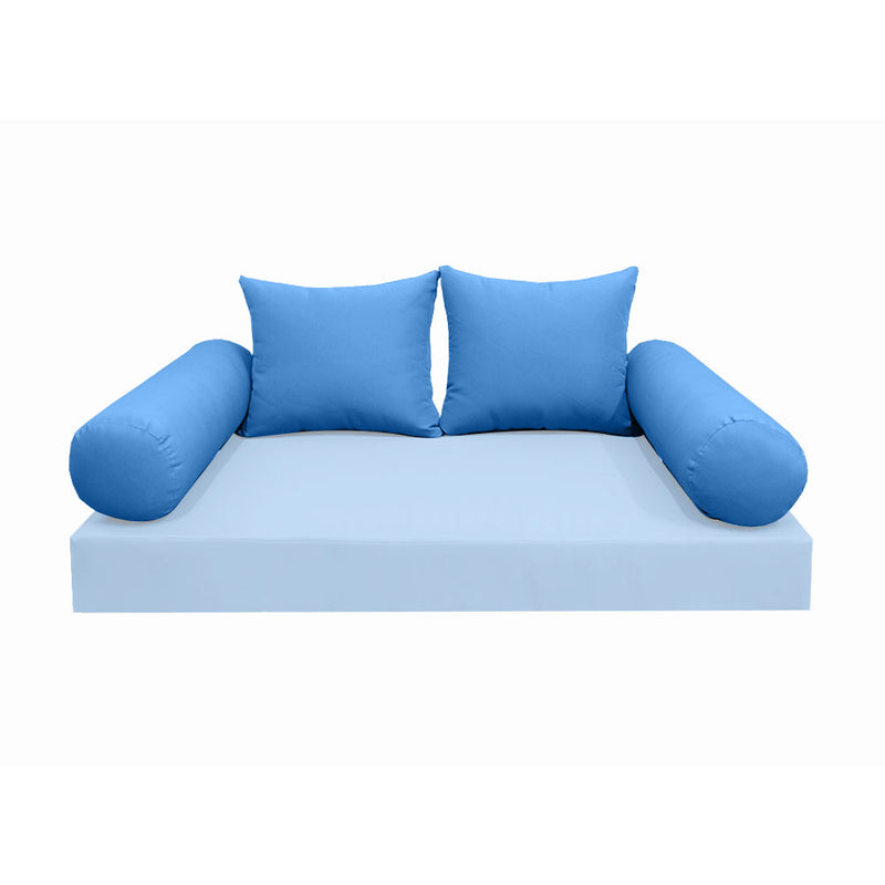 Model-4 FULL SIZE Bolster & Back Pillow Cushion Outdoor SLIP COVER ONLY