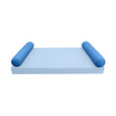 Model-5 TWIN SIZE Bolster & Back Pillow Cushion Outdoor SLIP COVER ONLY