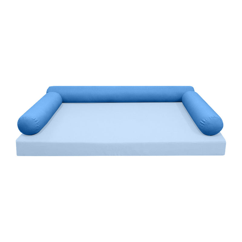Model-6 TWIN SIZE Bolster & Back Pillow Cushion Outdoor SLIP COVER ONLY