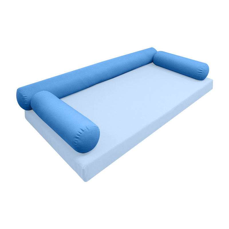 Model-6 TWIN SIZE Bolster & Back Pillow Cushion Outdoor SLIP COVER ONLY
