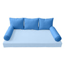Model-3 QUEEN SIZE Bolster & Back Pillow Cushion Outdoor SLIP COVER ONLY
