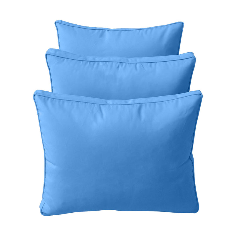 Model-3 TWIN SIZE Bolster & Back Pillow Cushion Outdoor SLIP COVER ONLY