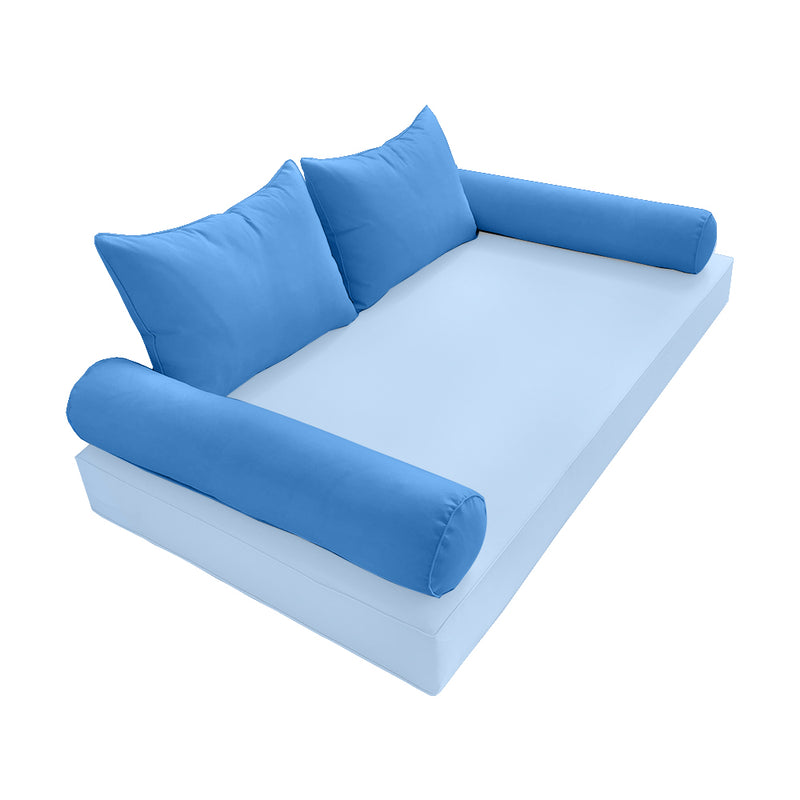 Model-4 FULL SIZE Bolster & Back Pillow Cushion Outdoor SLIP COVER ONLY